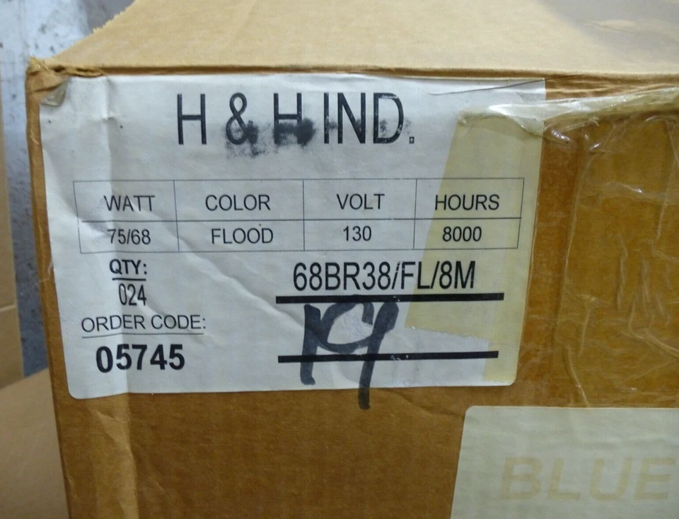 4 Pack Of H&H 68 Watt BR38 Blue Reflector Long Life Dimmable Light Bulbs - Image 2 of 2