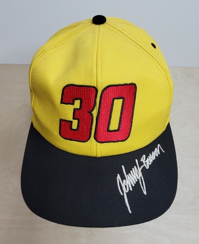 Trucker Hat Johnny Benson 30 Yellow Red 