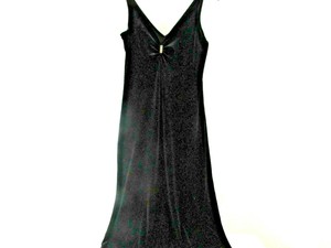 long black dress with rhinestones
