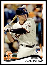 Juan Perez 2014 Topps Update Series Baseball Rookie Card  #US-271