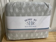 New Home by SHR 4 Piece Sheet Set TWIN SIZE Cotton Contrast Paisley Light Gray