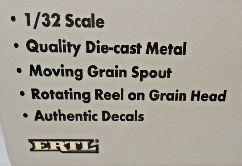 VINTAGE '98 ERTL CASE IH 2366 AXIAL-FLOW COMBINE W/ GRAIN & CORN HEADS, 1:32 NIB - Picture 12 of 14