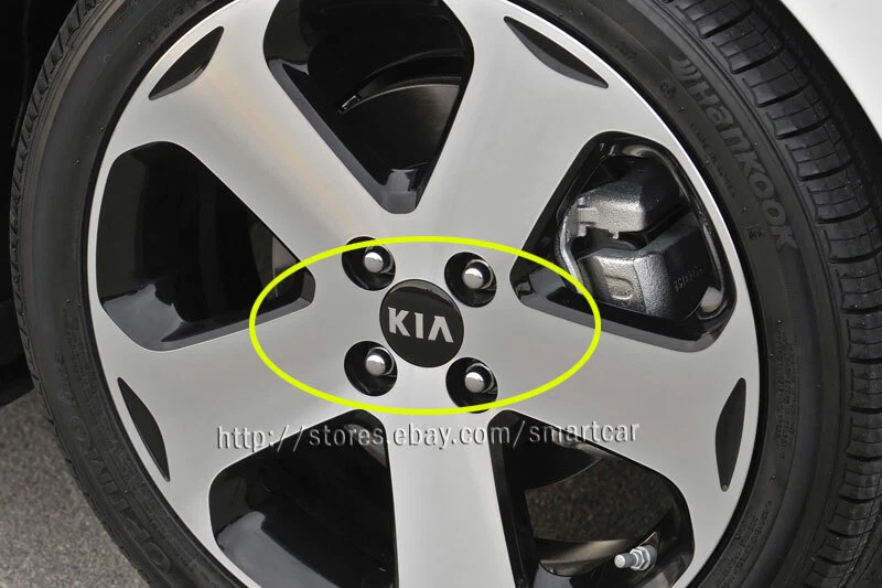 4pc Wheel Cap fit 2012-2015 Kia Rio SX sedan, SX hatchback factory 17" wheel rim - Imagem 2 de 2