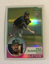 Paul Blackburn 2018 Topps Silver Pack 1983 Design Series 2 Rookie #94 A's RC