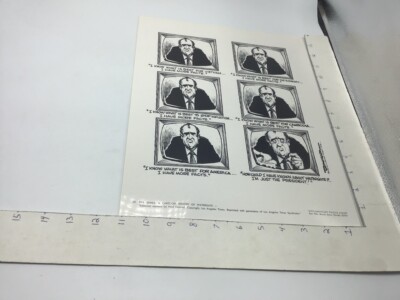 Original Poster ''Cartoon History of Watergate'' - HOW COULD I HAVE KNOWN