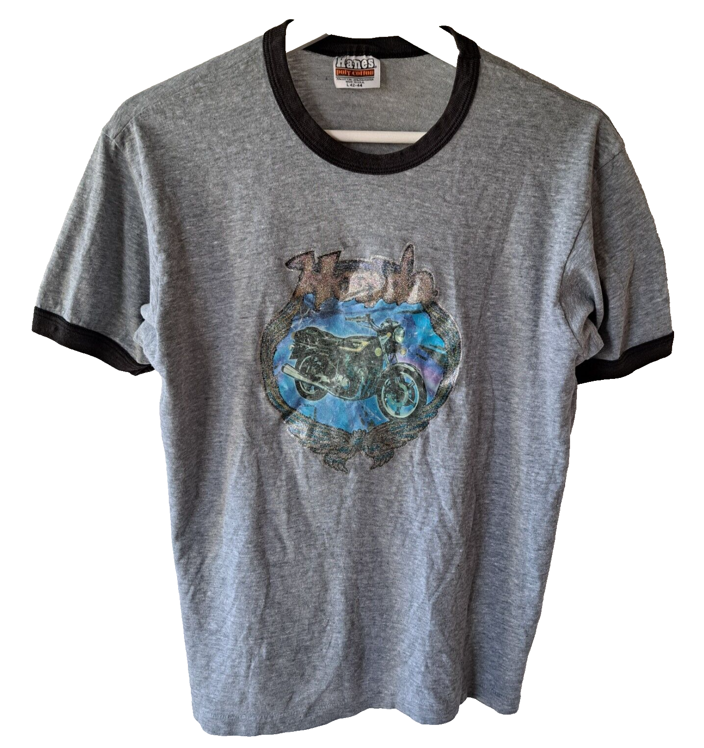 Vintage 70s Honda Ringer Tee Retro Motorcycle T-Shirt