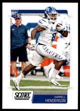 2019 Panini Score Darrell Henderson RC Base Rookie Los Angeles Rams #398
