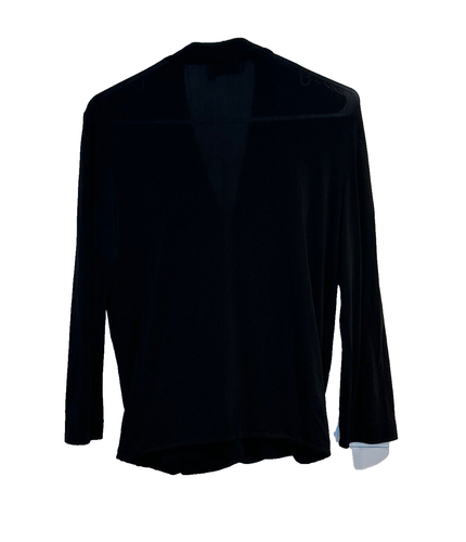 M.M. LAFLEUR Black Denevue Surplice Blouse Women's Medium Career Office - Picture 7 of 9