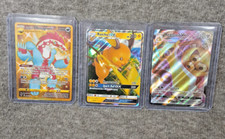 Lot of 3 Pokémon TCG Aegislash Gmax, Obstagoon & Raichu Gx In Protective Sleeves