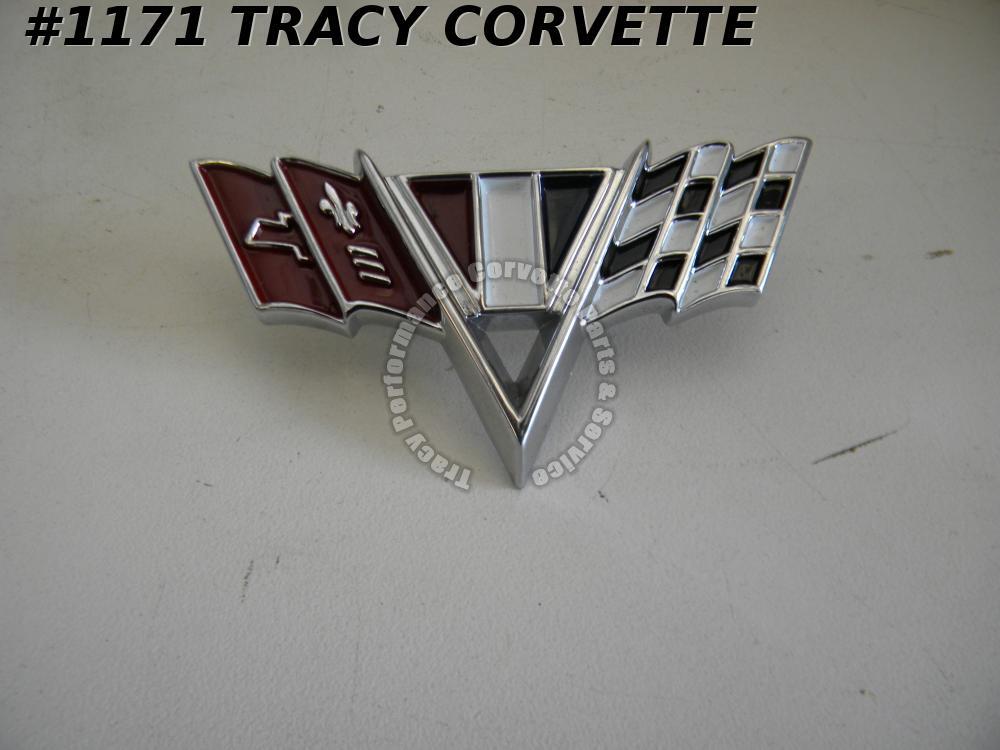 1967 Camaro Reproduction 3840318 Side Fender Cross Flag Emblem
