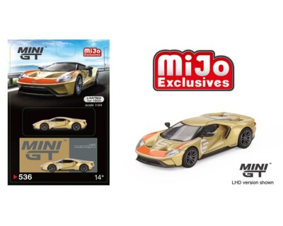 Mini GT 1:64 Scale Ford GT Holman Moody Heritage Edition Gold