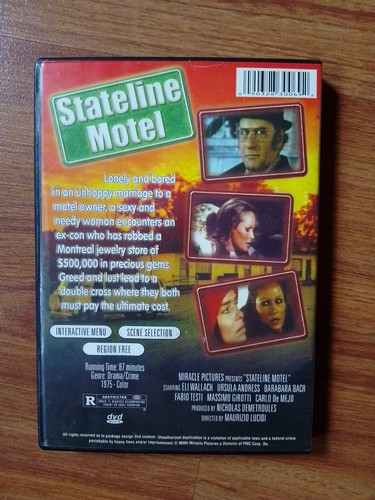 STATELINE MOTEL , DVD,D9, Very Good Condition - Picture 3 of 3