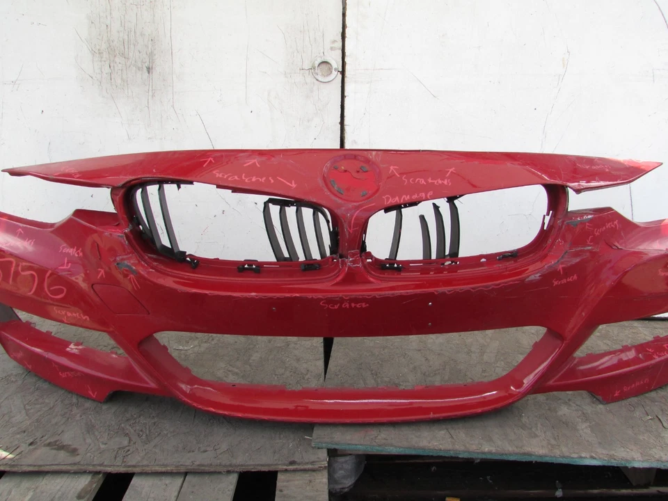 2012-2013-2014-2015-2016-2017-2018 BMW F30 F31 FRONT BUMPER COVER M SPORT OEM - Image 4 of 4