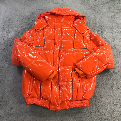 Milano Do Rouge Jacket Mens Medium Elliot Black Puffer Coat Hoodie