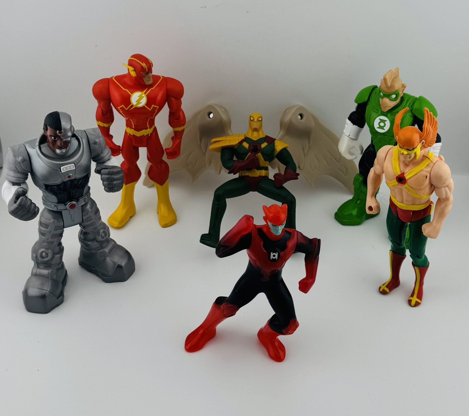 6 DC & Marvel Action Figures - Green Lantern Flash & More