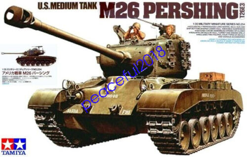 Kit de maquette militaire Tamiya 35254 échelle 1/35 char moyen américain M26 Pershing T26E3 - Photo 1/4