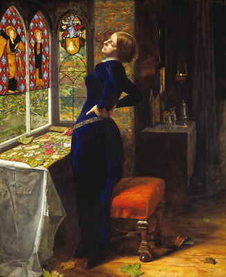 John Everett Millais - Mariana (1851) - 17'' x 22'' Fine Art Print
