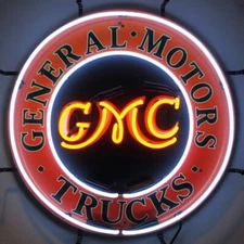Neonetics 5GMCBK GMC Trucks Real Glass Tube 24 Inches Neon Sign