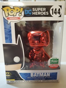 red chrome batman funko