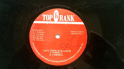 AL CAMPBELL -GIVE THEM RUB A DUB  Reggae Vinyl Record 12 