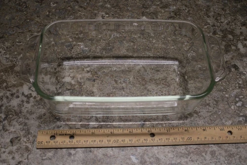 Pyrex Clear Glass Bread Baking Dish 213-R 1.5 Qt 8.5" x 5" x 3"