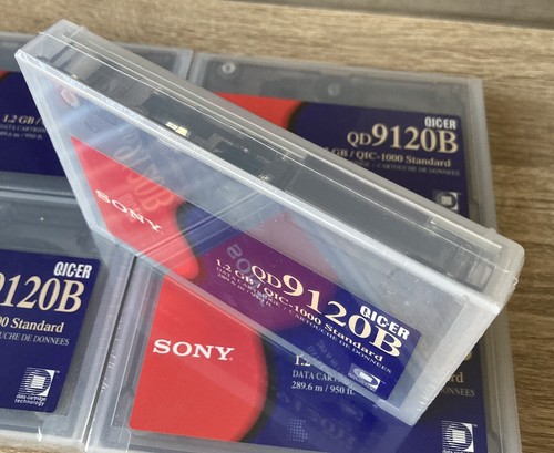 5 Cassettes Cartouches De Données Sony QD9120B 1.2GB / QIC-1000 Standard Neuves - Afbeelding 4 van 7