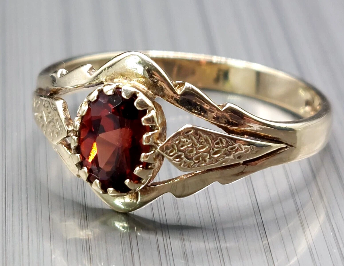Vintage garnet rings ebay sale