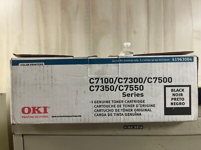 New OKI 41963004  Black Toner Cartridge For C7100/C7300 Series