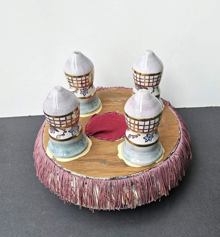 Vintage MacKenzie Childs? Tuffet Ottoman - Image 4 of 4