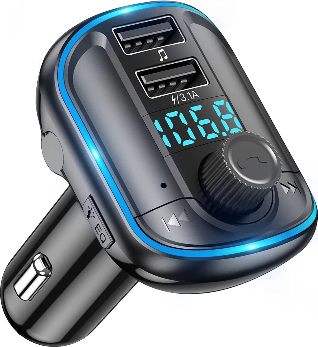 Transmisor Bluetooth Fm Audio Auto Carro Manos Libres Usb