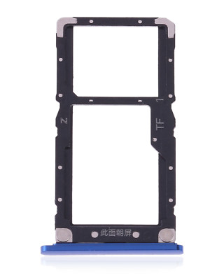 Replacement Dual Sim Card Tray Compatible For Xiaomi Mi 8 Lite (Aurora Blue)