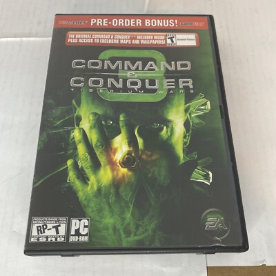 PC Game Command & Conquer Tiberium Wars DVD-ROM 2006 PRE-ORDER Version 3 Discs