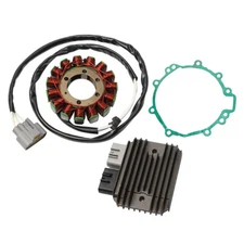 For 09-12 ZX-6R MAGNETO COIL STATOR+VOLTAGE REGULATOR RECTIFIER+GASKET 210030083