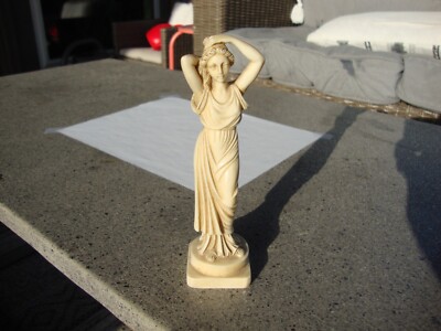 Antique  Lady Woman Statue figurine Signed G. R. (Ruggeri ~ Italy)