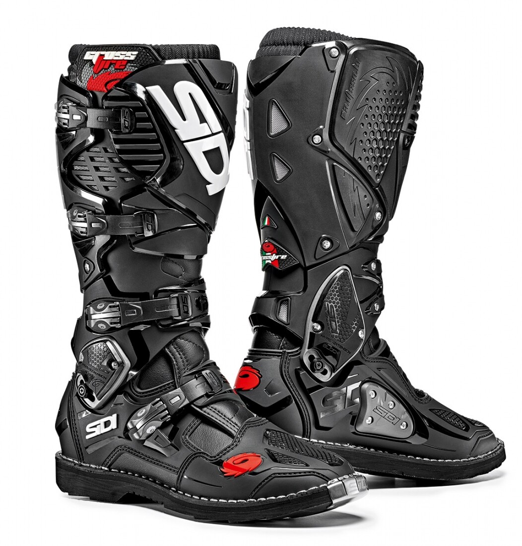 Sidi Crossfire 3 MX Stivali Nero Gr. 44 Motocross Enduro Moto Offroad Nuovo