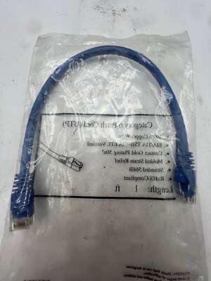 Category 6 Patch Cord UTP Cat6 Cable Blue