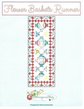 Quilt Kit  Flower Baskets Table Runner  19.5" x 51.5"  Keepsake Quilting