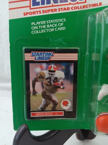 1989 Kenner Starting Lineup Kevin Mack Cleveland Browns Kenner Regional Rare NIP - Picture 3 of 7