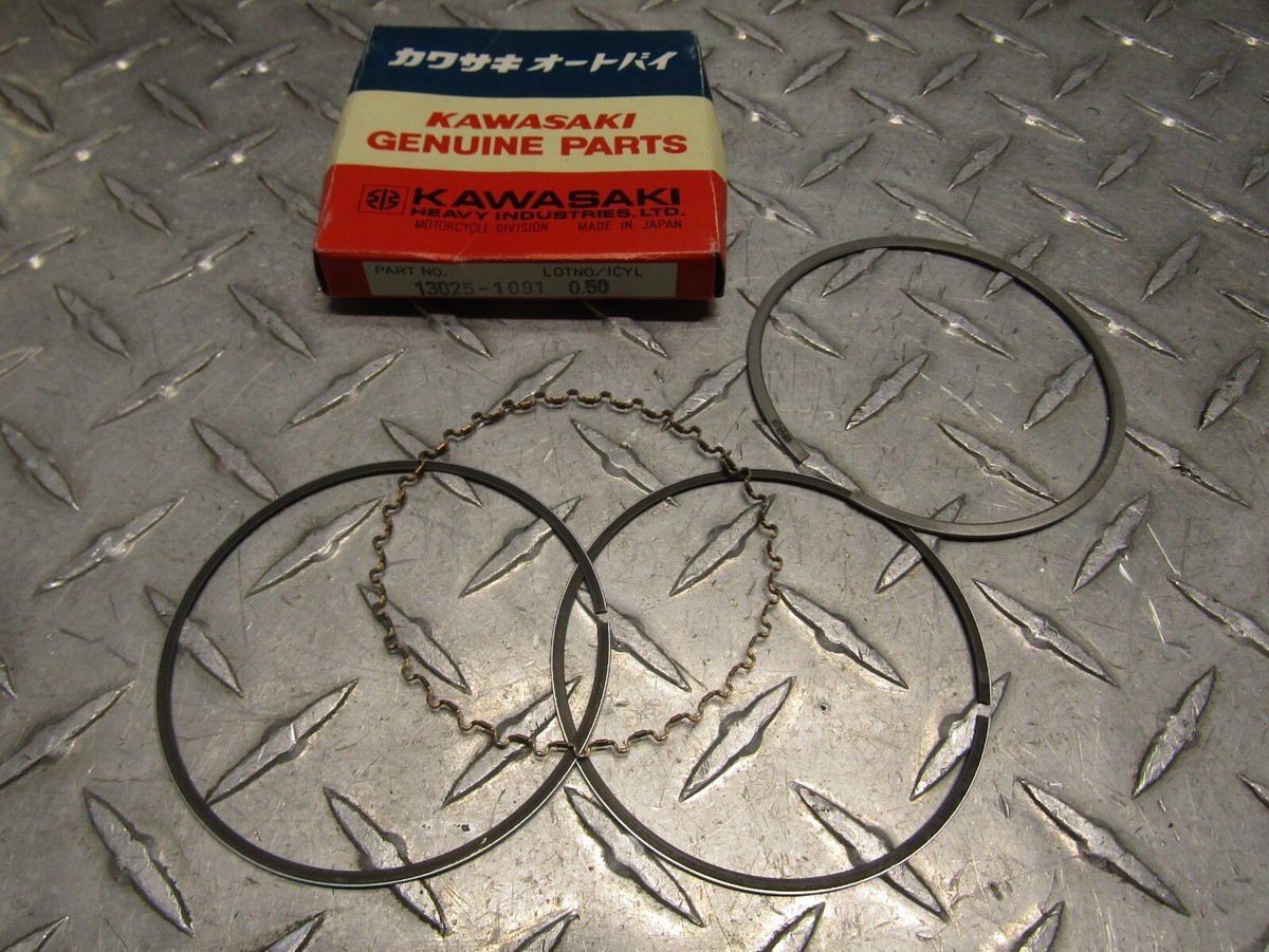 1988-1990 Kawasaki ZX10 ZX 10 OEM O/S .50 Partial Piston L Ring