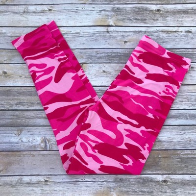 plus size pink camo leggings