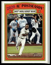 2021 Topps Heritage #24 AL Postseason: Rays World Series Bound Tampa Bay Rays