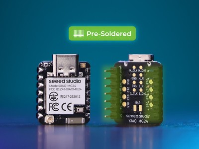 Seeed Studio XIAO MG24 Sense, Built, IMU, Microphone, Matter/BLE