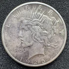 1925 Peace Silver Dollar $1 Coin 90% Silver Circulated No Mint Mark Philadelphia