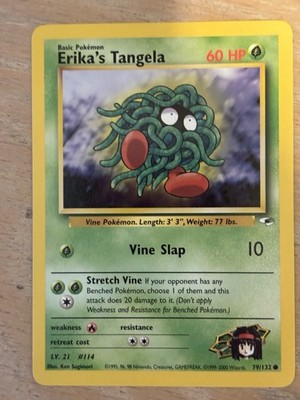 Erika's Tangela Gym Heroes Regular Card 079/132