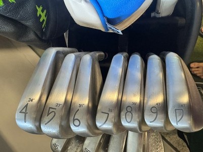 New Custom Built RAW BB&F Jeff McCoy Sugarloaf Social Club 4-PW MB Iron Set 