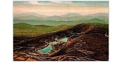 1960s High Vista Valley of Lakes PA Postcard-Luzerne Co-Topographical View
