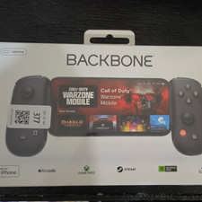 Backbone One Mobile Controller for iPhone iOS Lightning, Black, Low Latency
