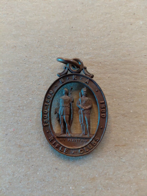 Antique Bronze Medal Issued By The National Rifle Association (NRA)
