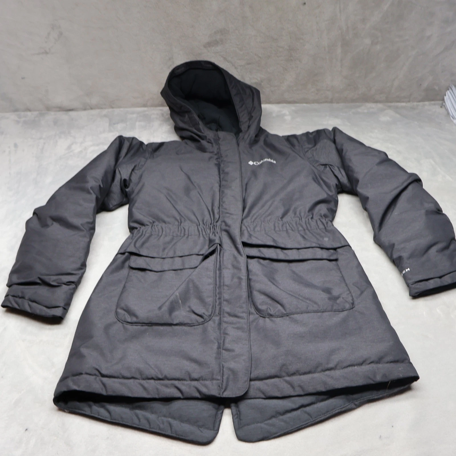 Columbia Jacket Girls Large 14/16 Black Omni-Tech Nordic Strider Insulated Parka