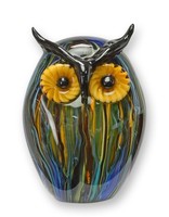 Glasfigur Eule Im Murano-Stil Replikat Retro Design Dekoration